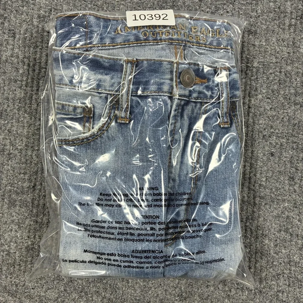American Eagle Outfitters Jeans Mens 29x32 Light Wash Slim Skinny Distressed